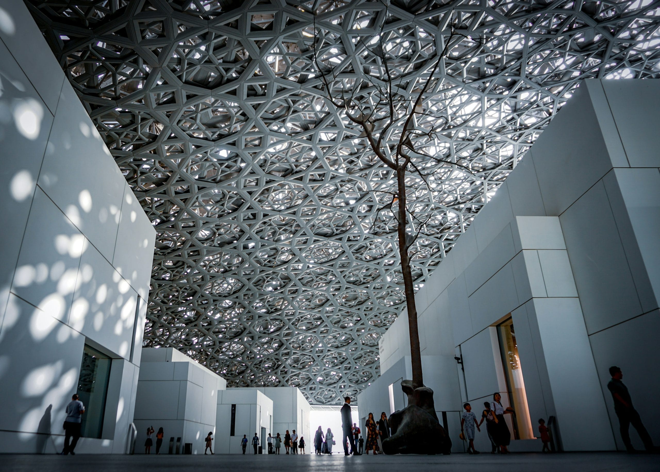 Image: The interior of the Louvre, Abu Dhabi, Cultural Tourism, image by Agnieszka Stankiewicz via Unsplash